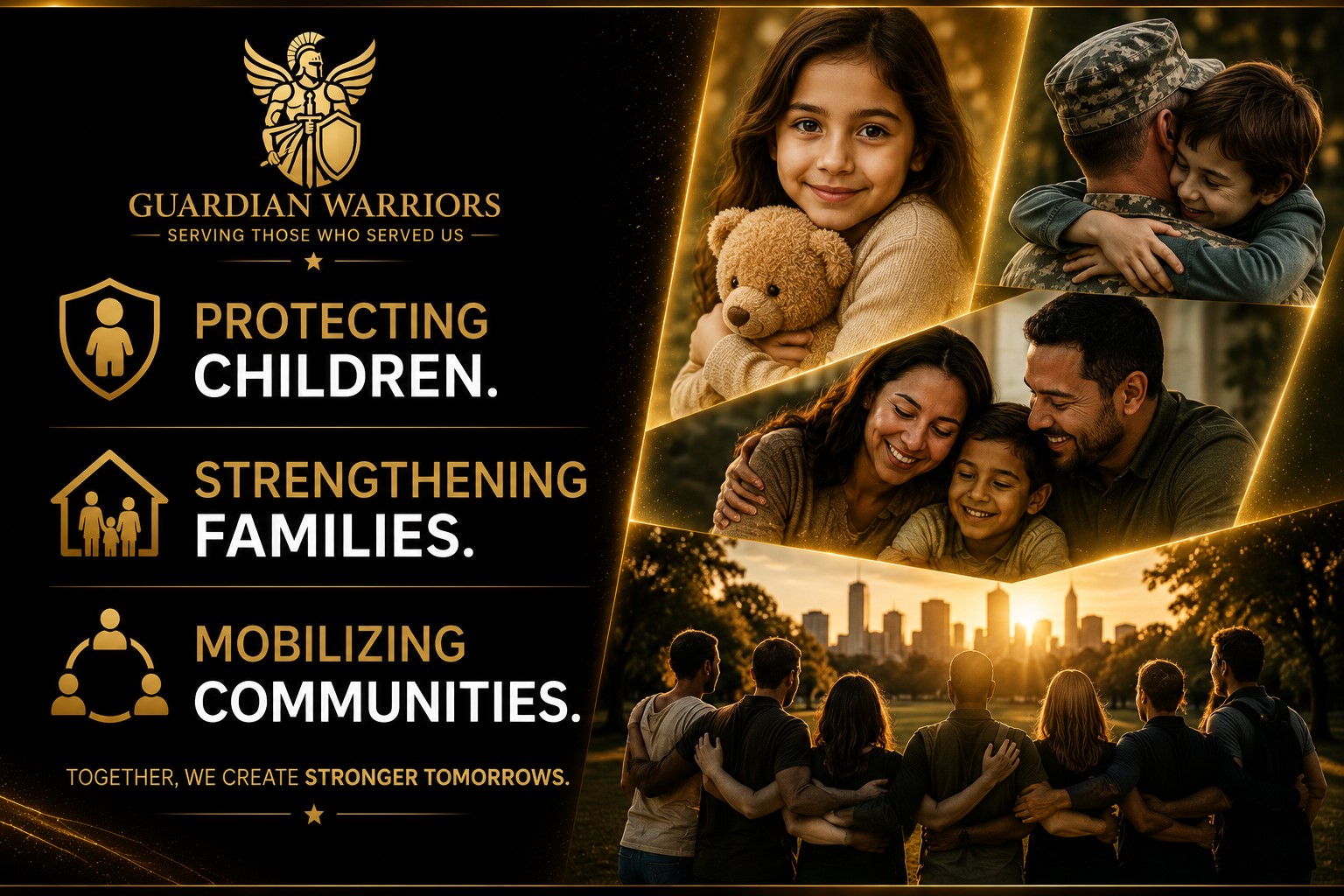 Guardian Warriors staff supporting families in the community